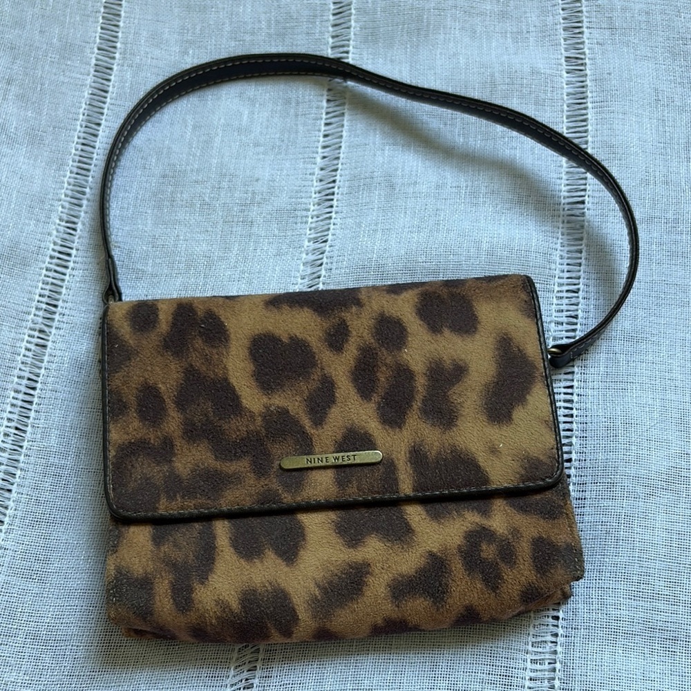 Nine West Leopard Print Wristlet